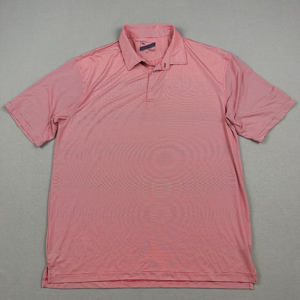 Onward Reserve Polo Shirt Men 2XL Red Stripe Reserve Label Golf Short Sleeve XXL